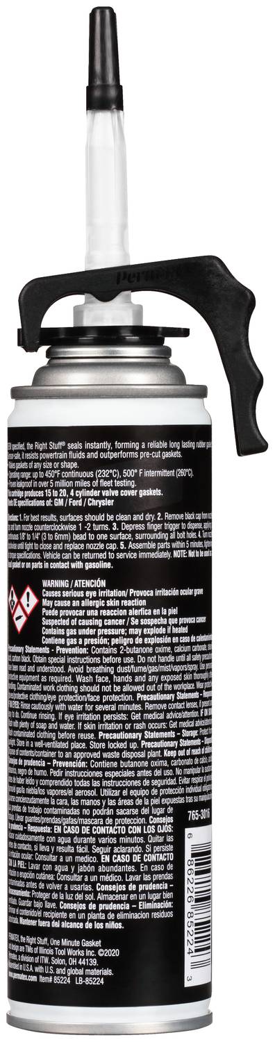 Permatex The Right Stuff 1 Minute RTV Silicone Sealant 85224