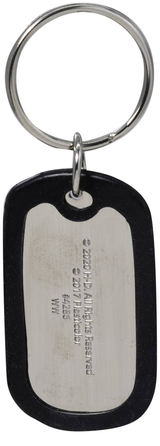 Harley-Davidson Bar & Shield Metal Key Chain – Rubber Tag Style, Official-Look Accessory 2 thumbnail image