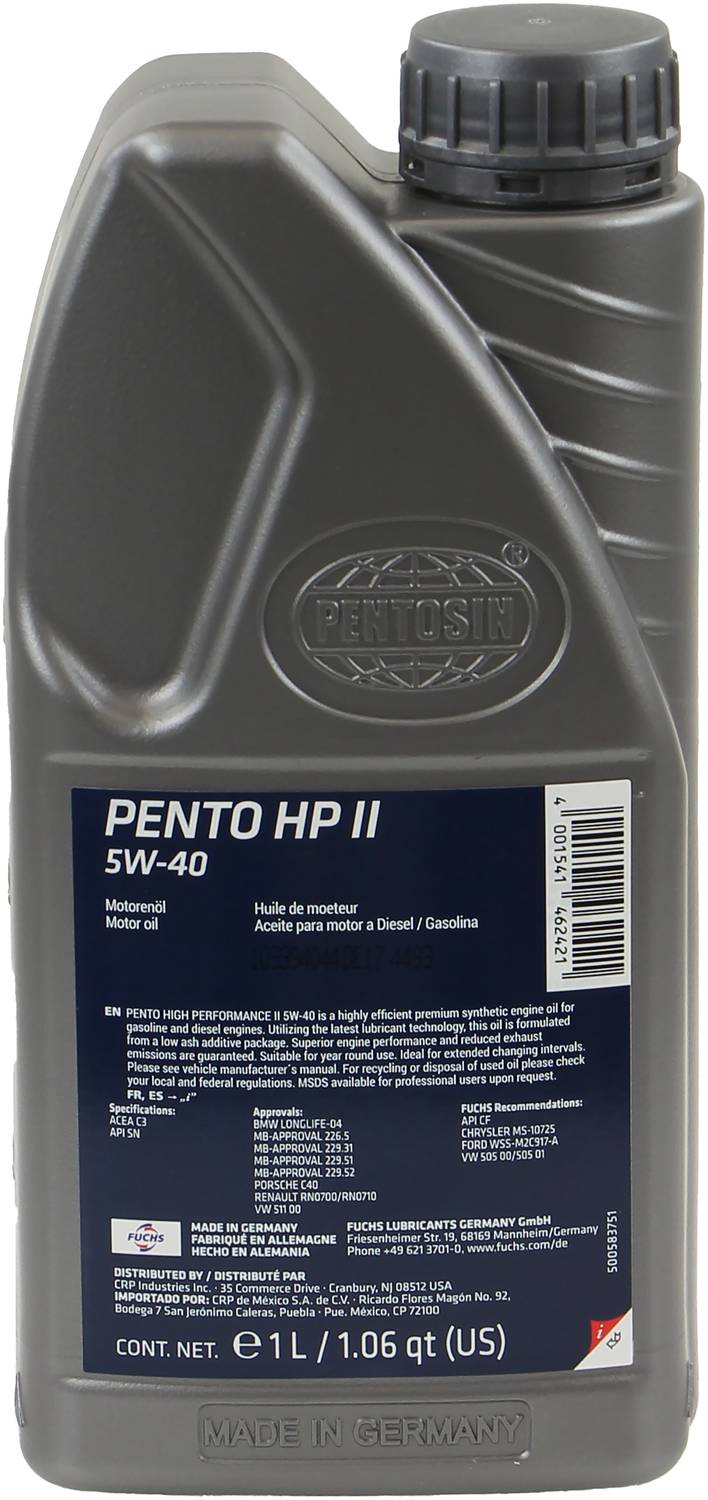 Pentosin Pento High Performance 5W30 Synthetic Engine Oil