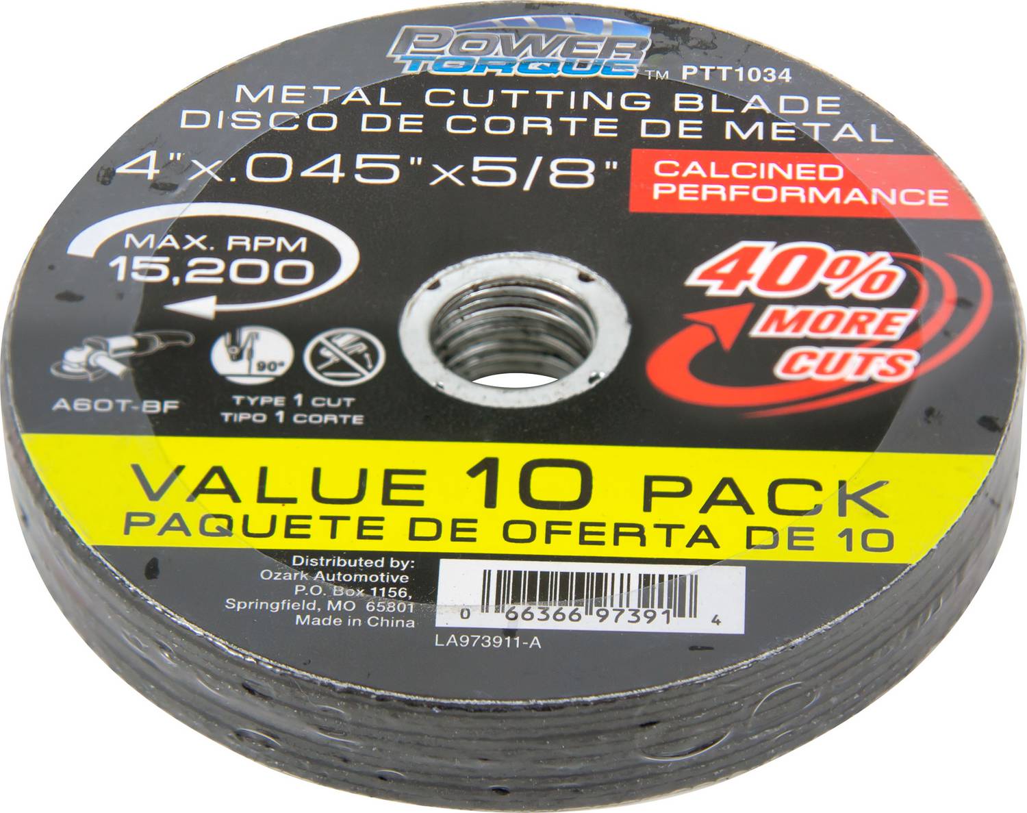 Lincoln Abrasives 4.5 Cut-Off Wheels 100 Pack - .040 Metal And - View #10