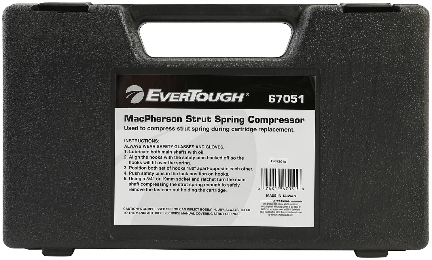 Rental Tools EverTough MacPherson Strut Spring Compressor 67051