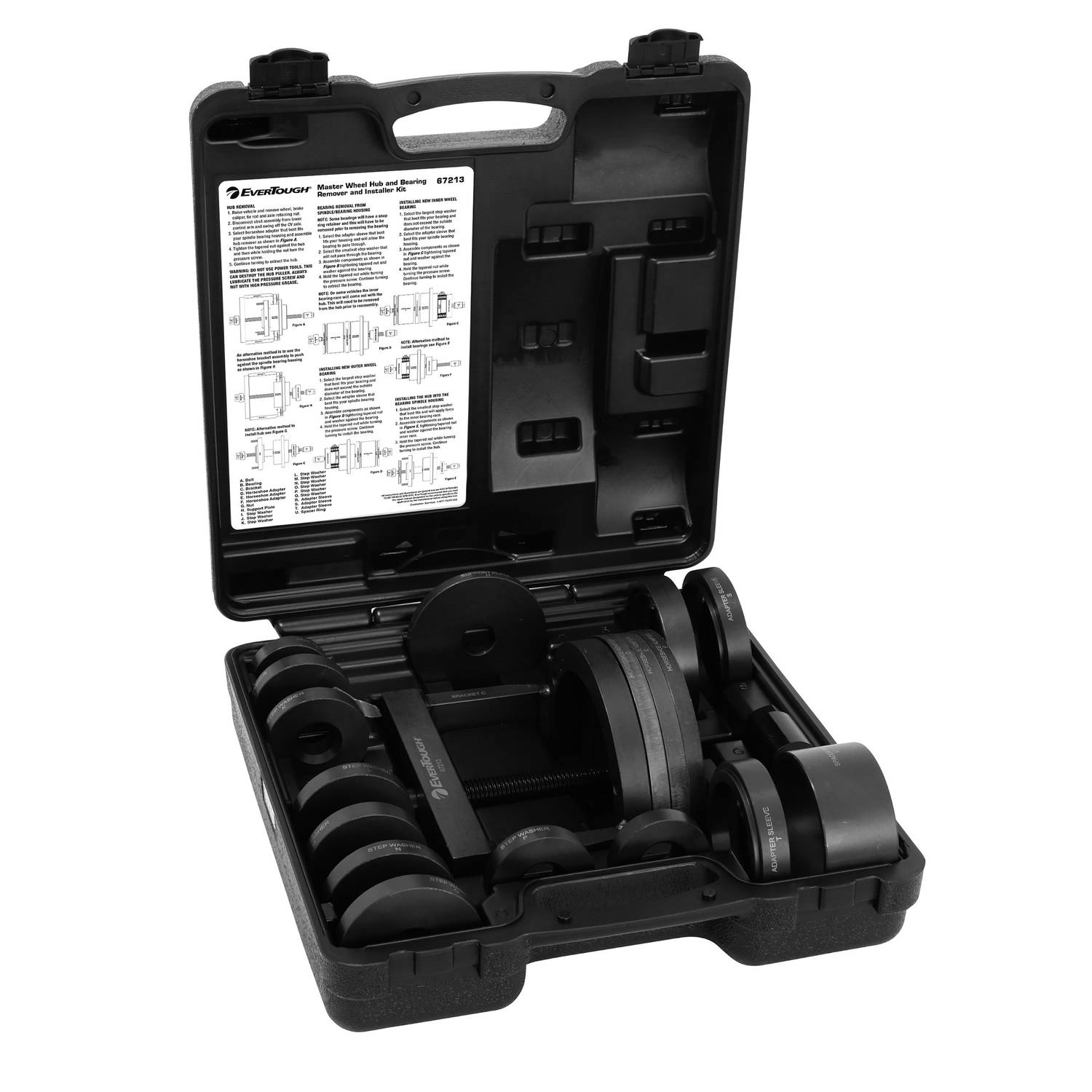 Rental Tools EverTough Hub Remover and Installer Kit 67213 O Reilly Auto Parts