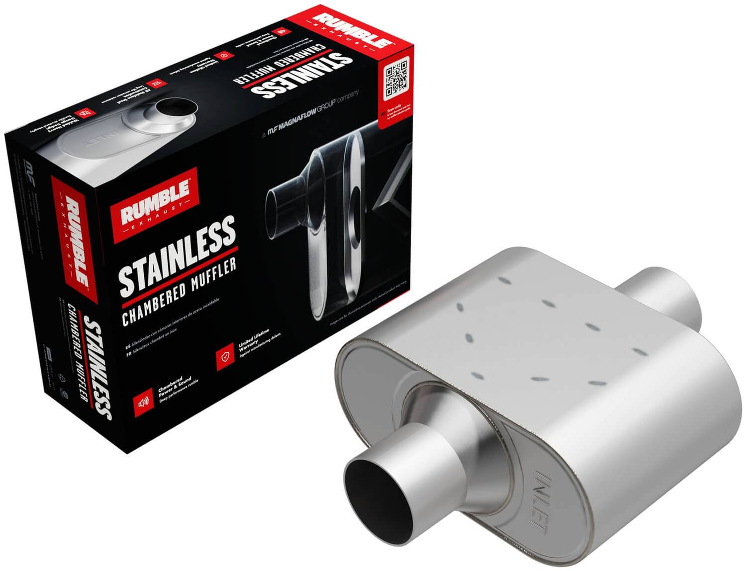 小物 1piu1uguale3 MUFFLER with POCKET Br Amazon.com: BORLA 400844 CrateMuffler for Chevrolet Small