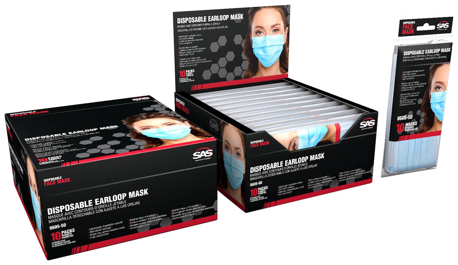 sas disposable face mask