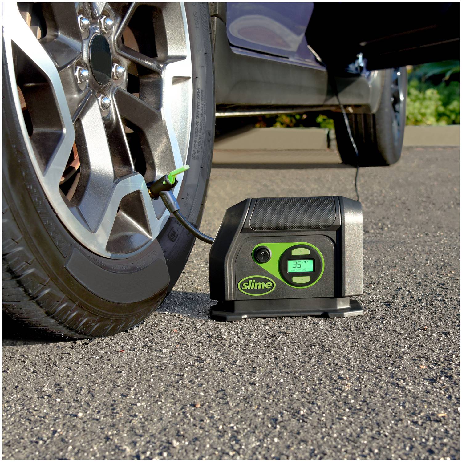 Gonfleur De Pneus Numérique Slime 12V - Modèle 40088 - Avec Jauge Digitale - Pour Voiture, Vélo...