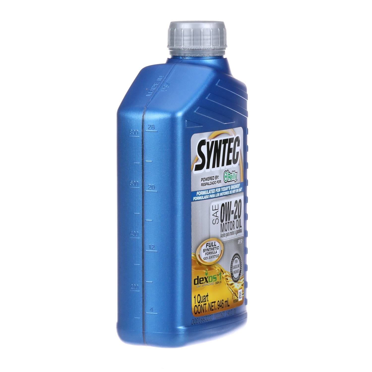 SYNTEC Full Synthetic Motor Oil 0W-20 1 Quart SYN020 | O