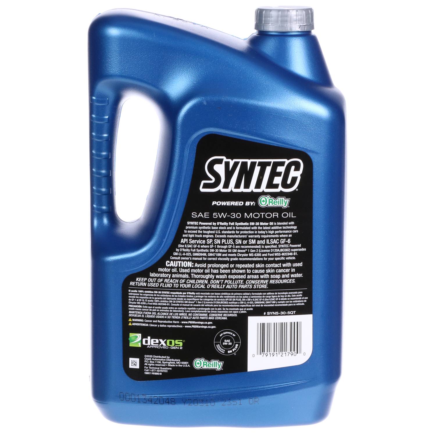 SYNTEC Full Synthetic Motor Oil 5W-30 5 Quart SYN5305QT | O SYNTEC Full Synthetic Motor Oil 5W-30 5 Quart SYN5305QT | O