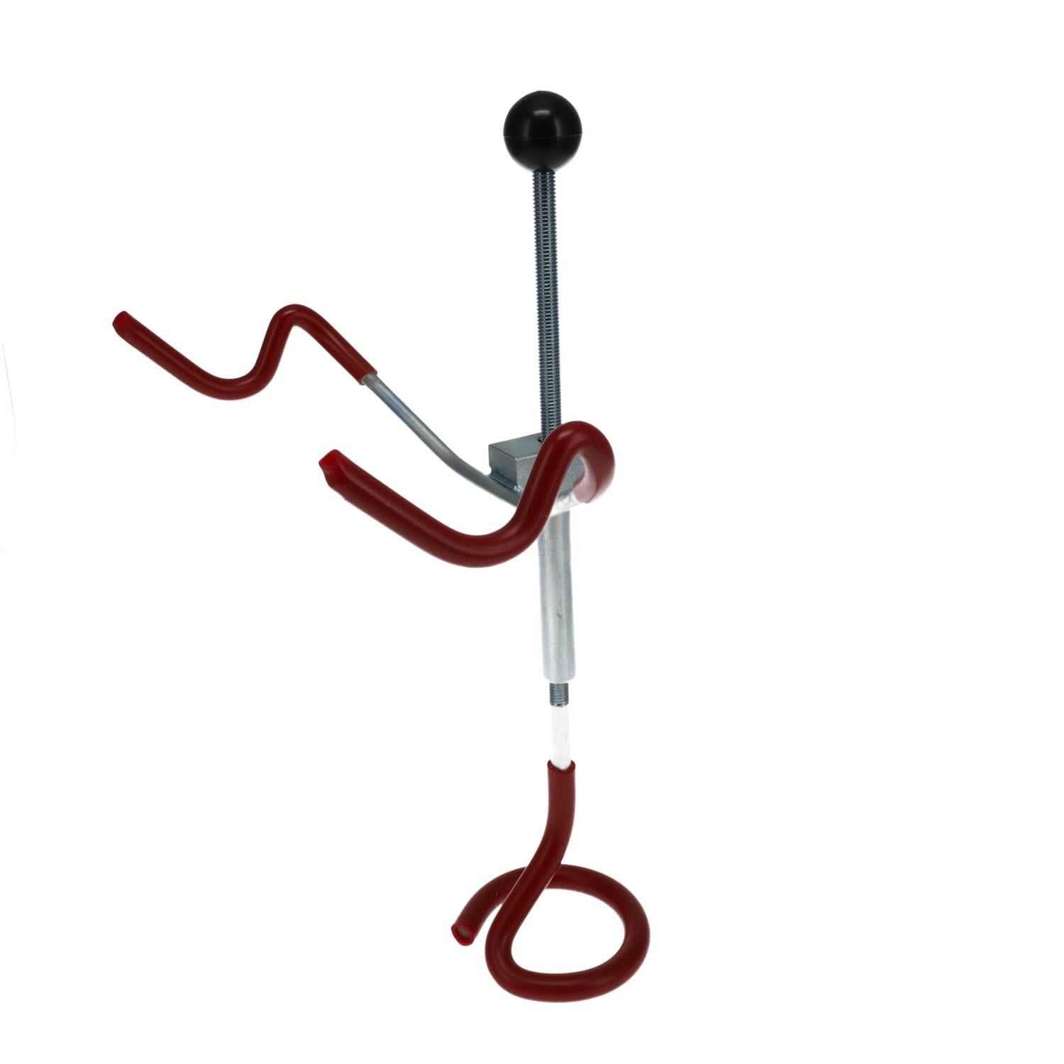 Car Alignment Rack Steering Wheel Holder Stand, Red+Silver 14.5in