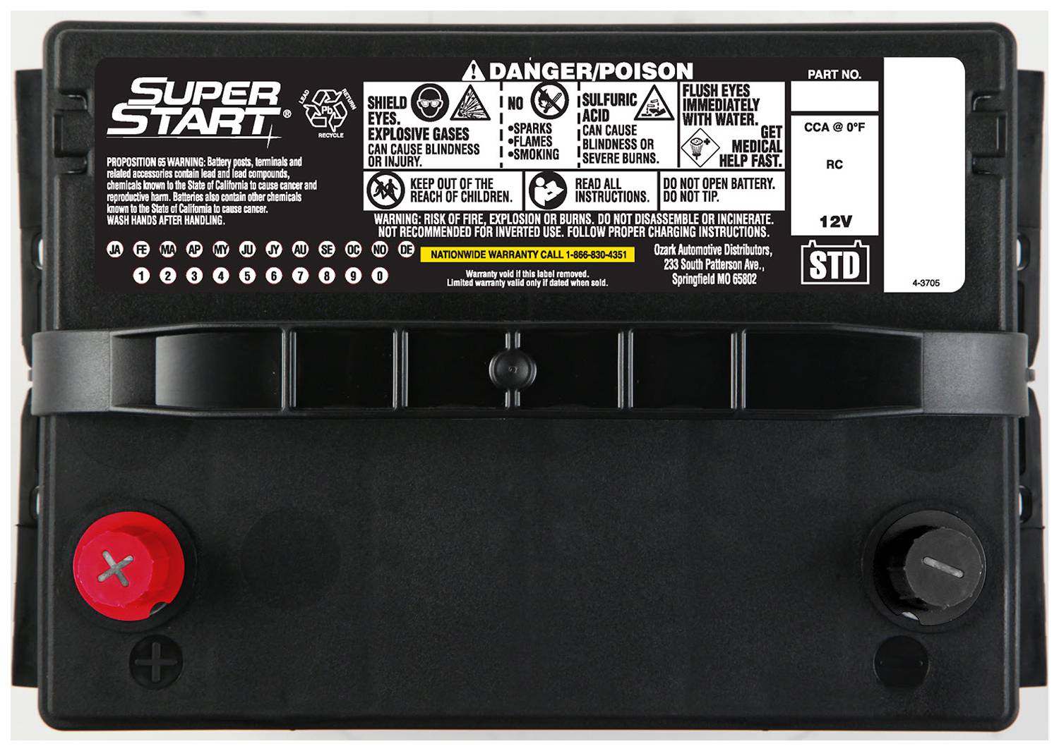 Super Start Extreme Battery Group Size 94r H7 794rmf 40 Off 9012