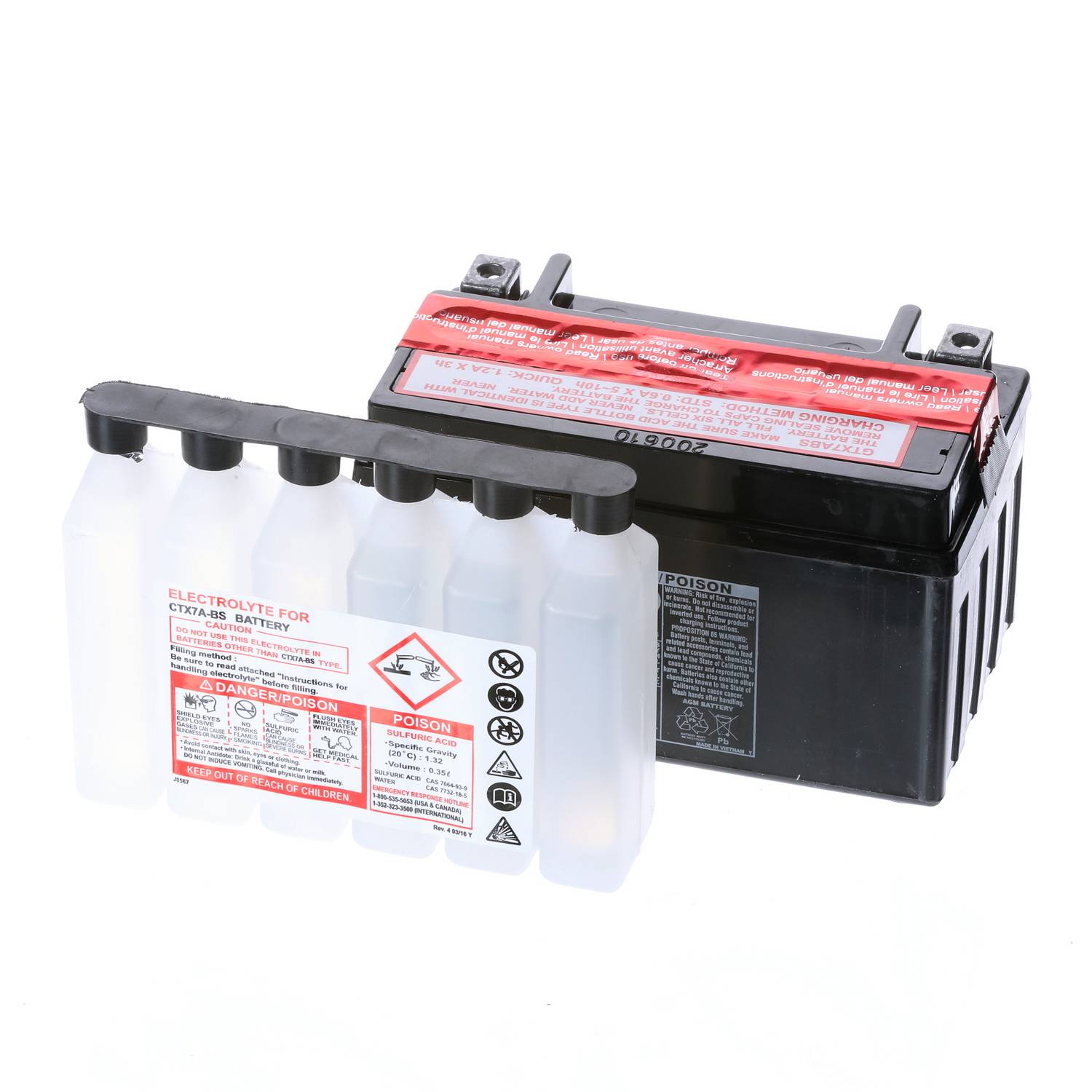 Super Start Power Sport Agm Battery Group Size Btx7a Bs Sugtx7absfp