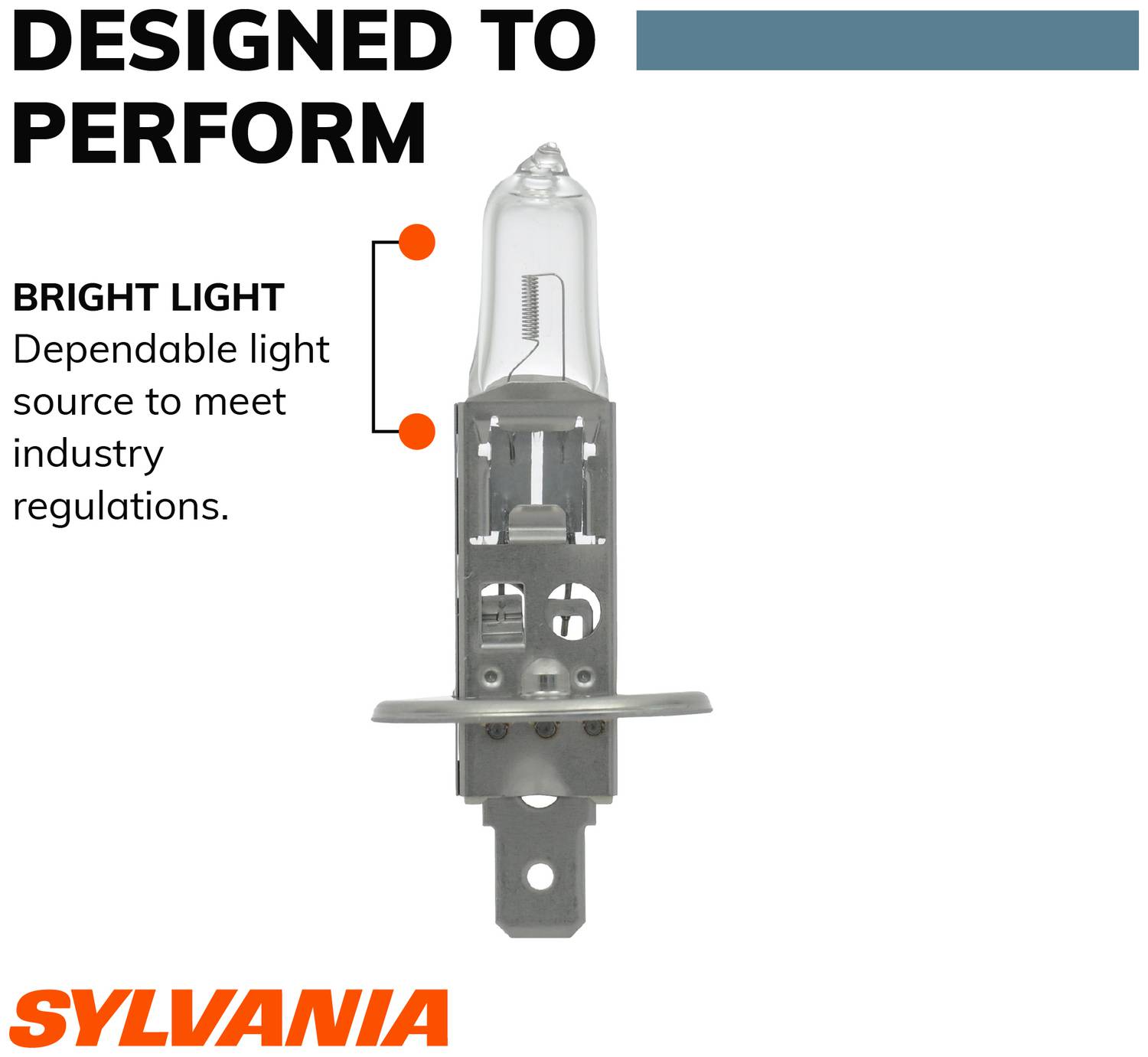 sylvania h1 basic halogen headlight bulb