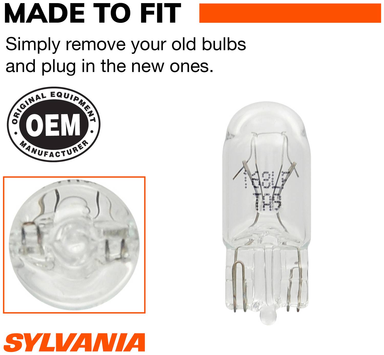 SYLVANIA 168 Long Life Incandescent Mini Bulb (Pack of 2