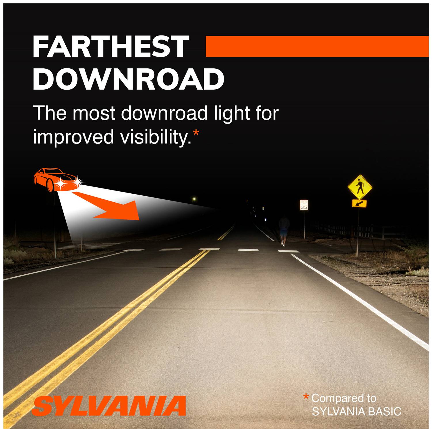 thumbnail image 2 of SYLVANIA H11 SilverStar Ultra High Performance Halogen Headlight Bulbs – 2 Pack – 55W 2 of 4