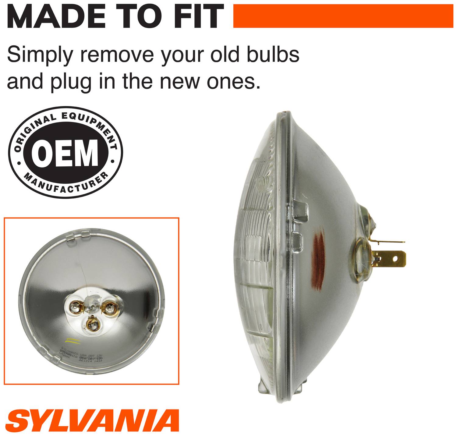 SYLVANIA H5006 XtraVision Halogen Sealed Beam Bulb (Pack of