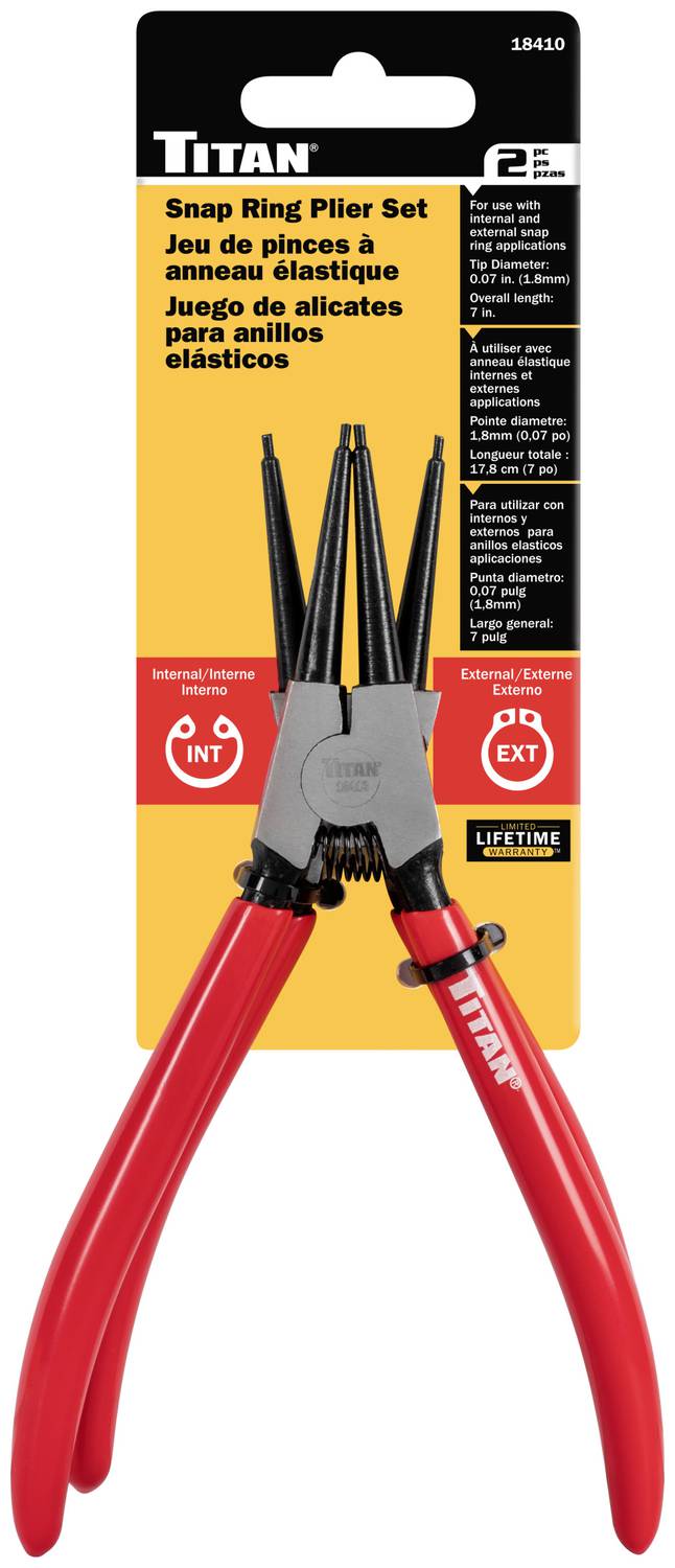 toolin様 Titan Snap Ring Plier 18410 | O'Reilly Auto Parts