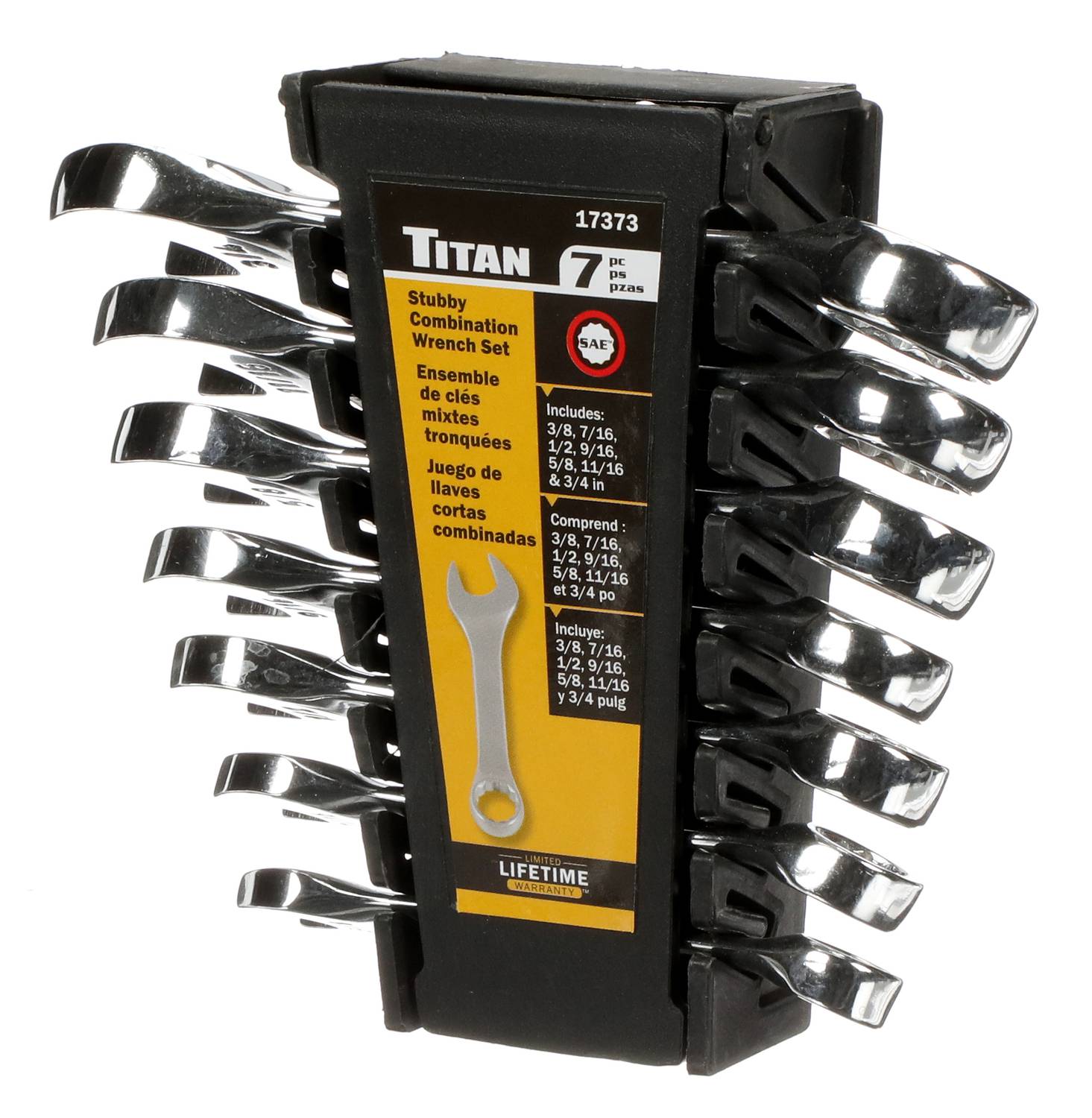 Stanley 7-Piece 12-Point Standard (SAE) Standard Combination Wrench Set at