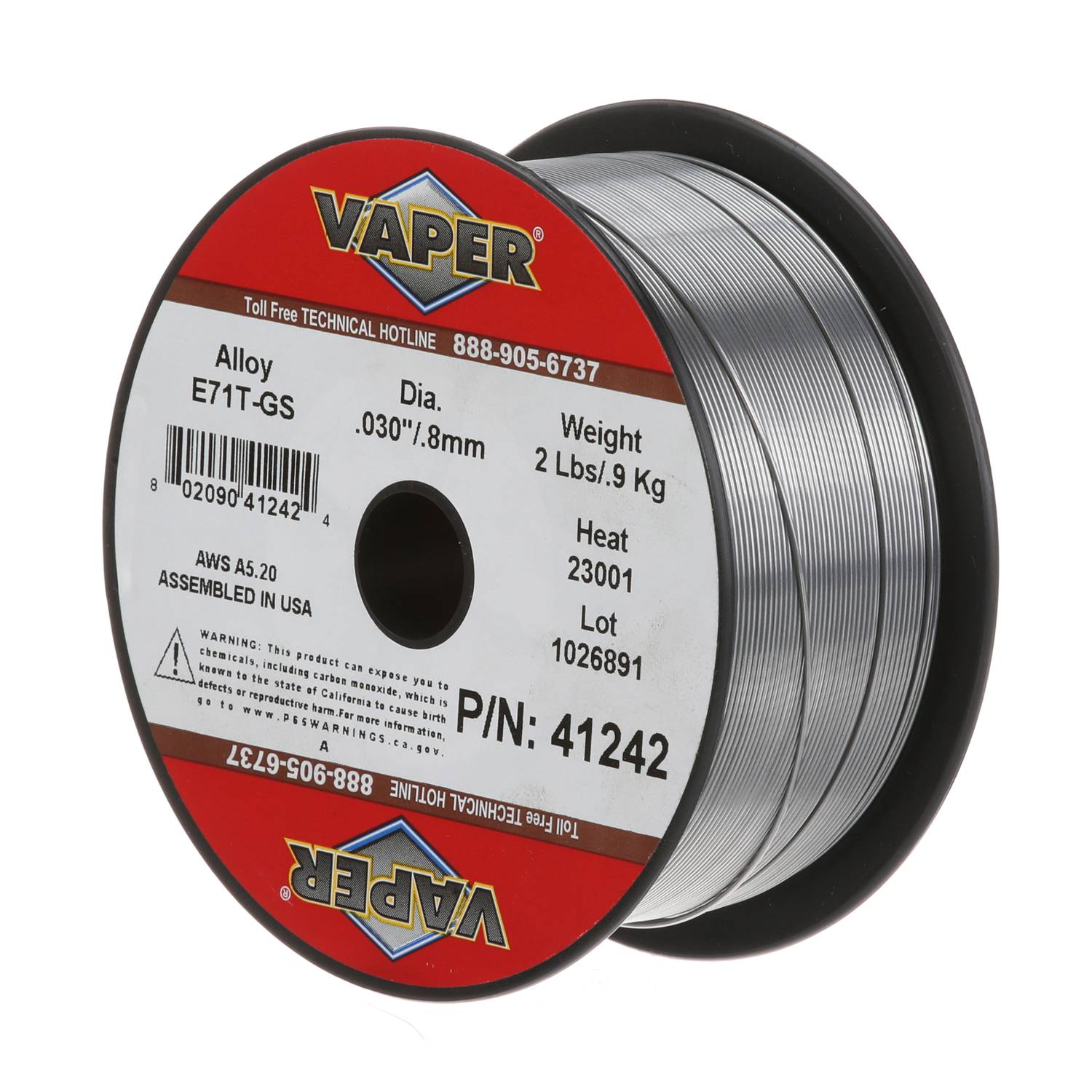 Vaper 0.030 Inch Flux Core Flux Core Wire 41242 | O'Reilly Auto Parts