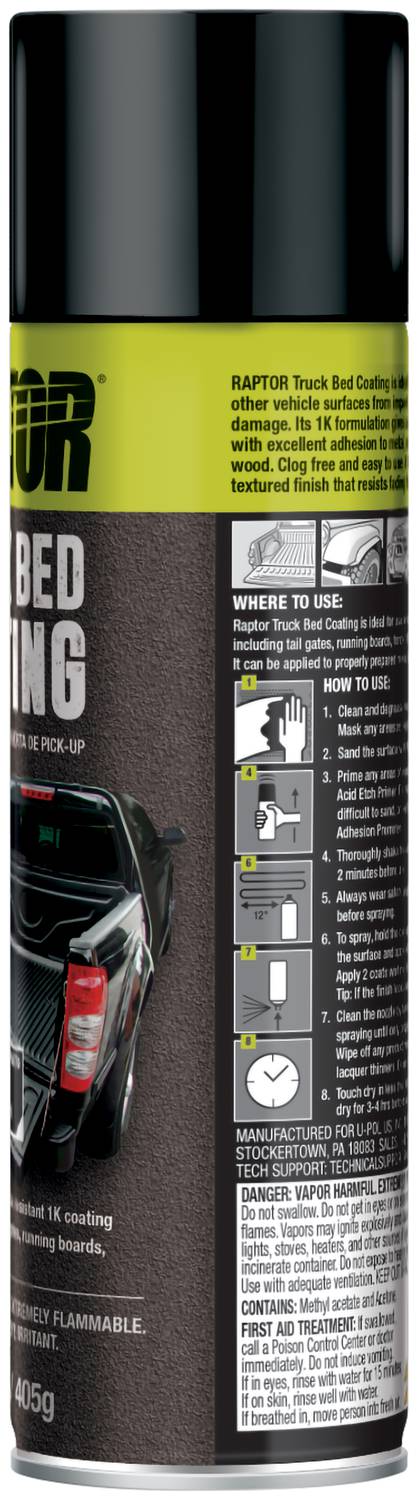 Raptor 492mL Black Bed Liner UP4879 | O'Reilly Auto Parts