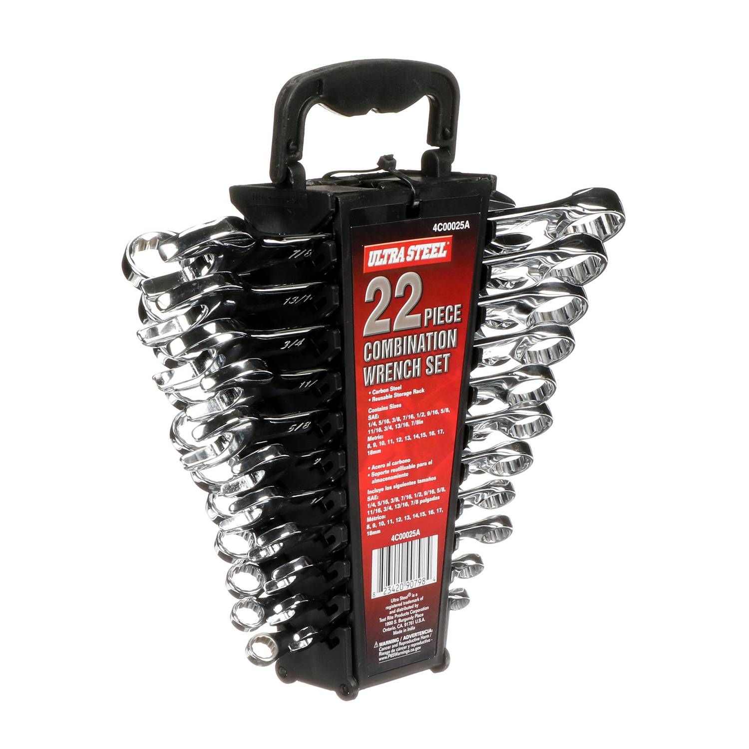 UltraSteel 22 Piece SAE, Metric Combination Wrench Set
