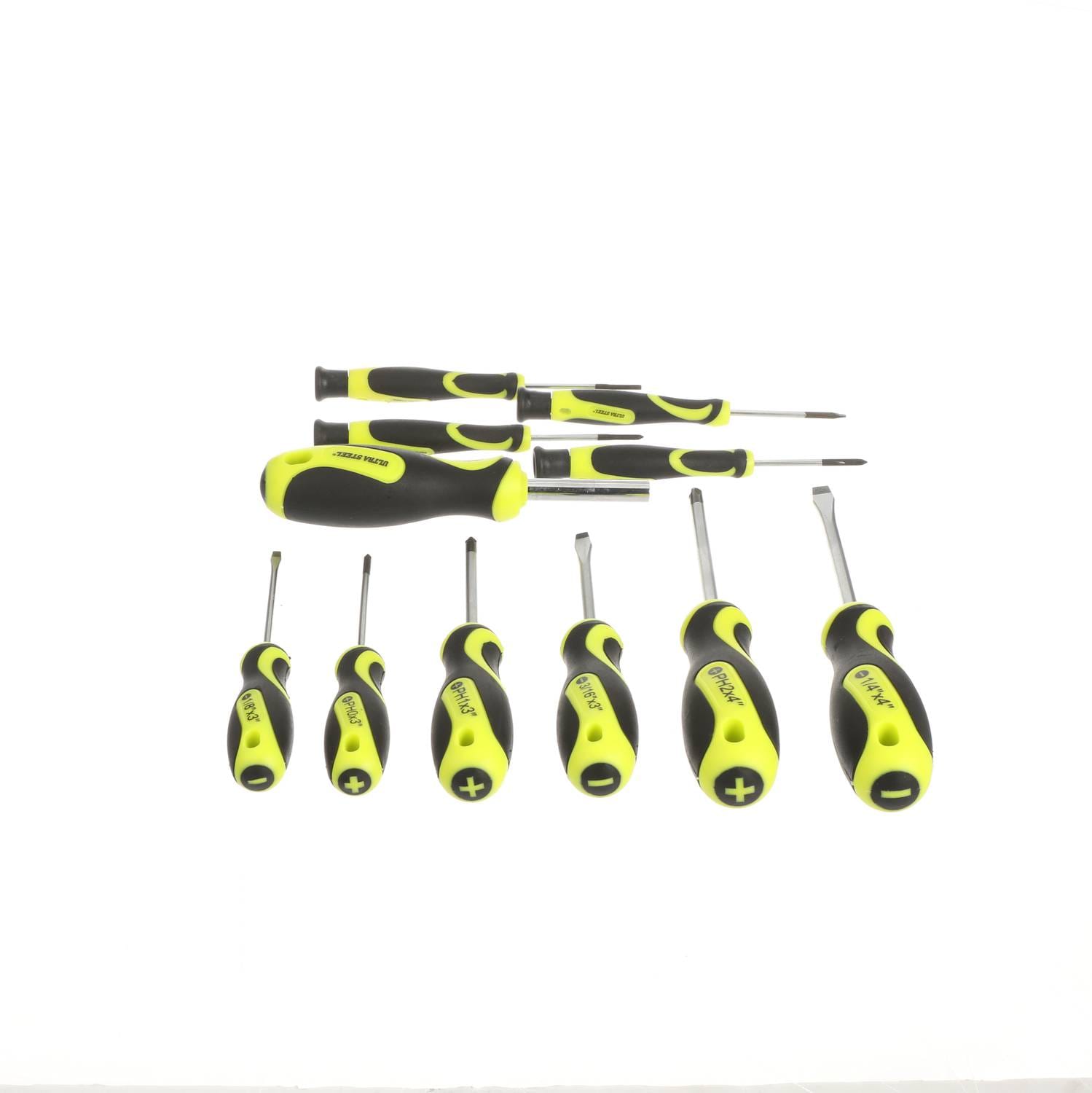 UltraSteel Screwdriver And Bit Set Phillips, Slotted, Star