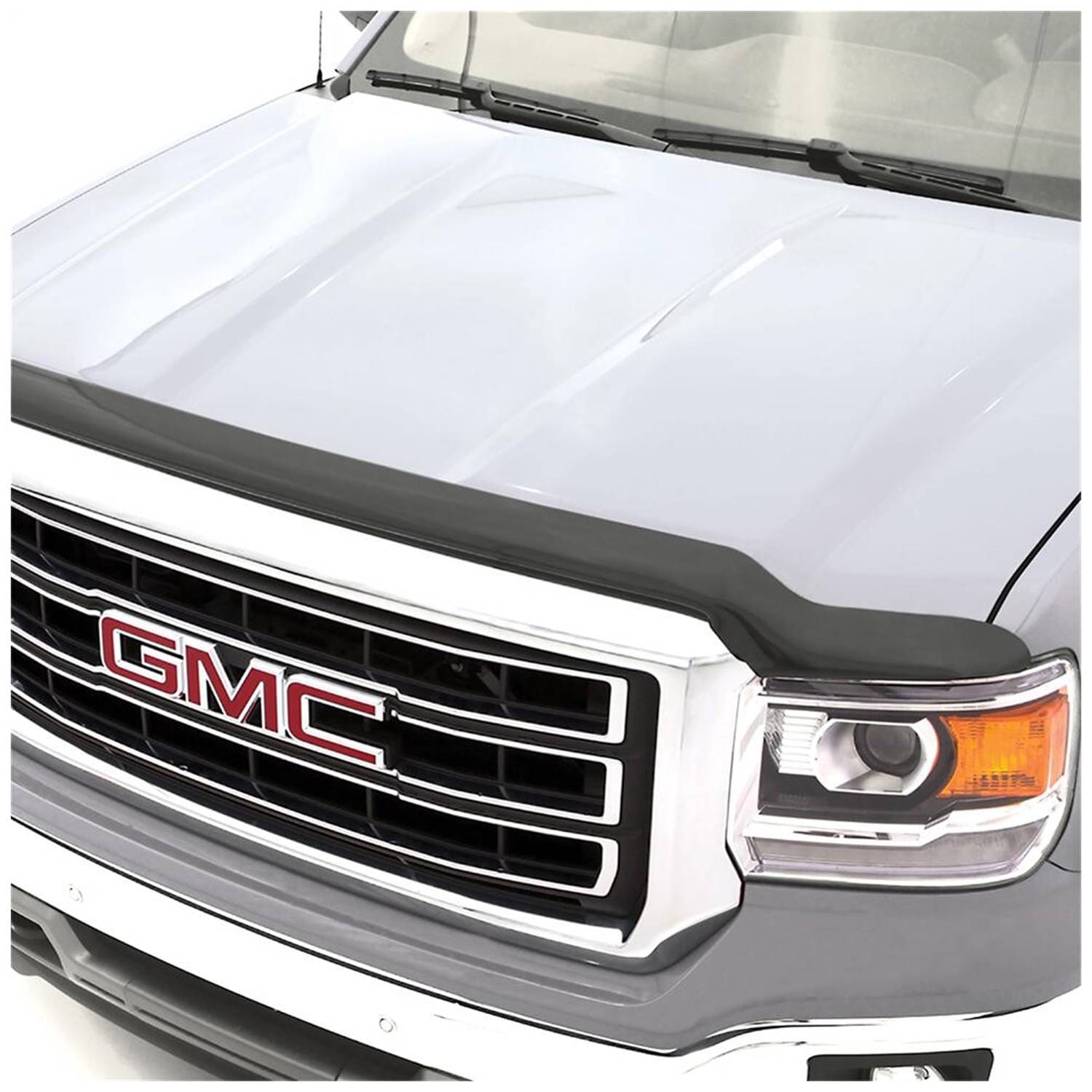 Auto Ventshade Low Profile Hoodflector - Acrylic Bug & Debris Deflector For Trucks & SUVs, Dark Smoke
