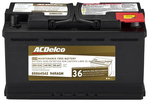 ACDelco AGM Top Post Battery Group Size 94R 94RAGM | O'Reilly Auto Par