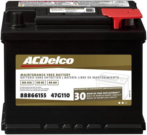 ACDelco Battery Group Size 47 47G110 | O'Reilly Auto Parts