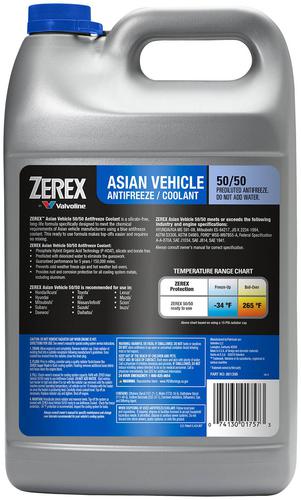Zerex 1 Gallon Blue Pre-Mixed Antifreeze/Coolant 861398 | O'Reilly