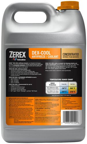 DEX-P01Ⅱ&DEQ-P01Ⅱ&RD-7X 4 Gallon ZEREX Engine Coolant Antifreeze Fluid for Jaguar