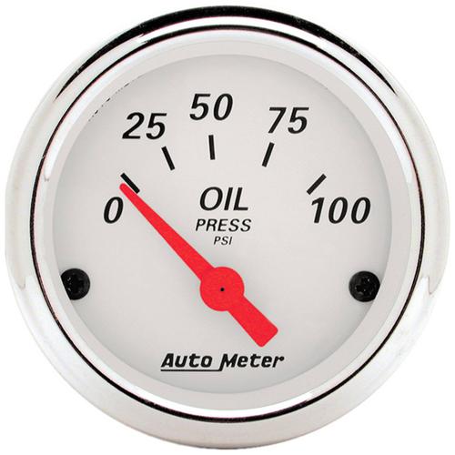 Auto Meter 1380 3-3/8" Speedometer, 0-120 Mph, Arctic White - View #2