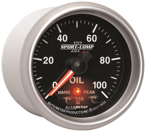 Auto Meter Sport 16 Inch Pressure Gauge 3652