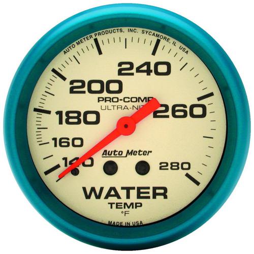 Auto Meter UltraNite 25/8 Inch Coolant Temperature Gauge 4531 O'Re