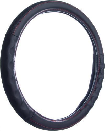 Custom Accessories Steering Wheel Cover Black, Red 39450P | O'Reilly ...