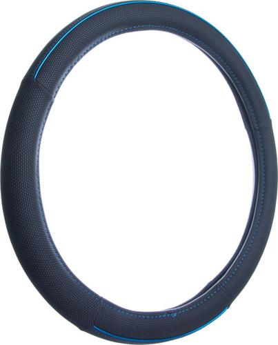 Custom Accessories Steering Wheel Cover Black, Blue 39780PY | O'Reilly