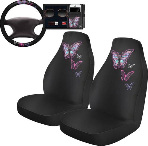 Custom Accessories Black Bucket High Back Seat Cover Kit 40387 O