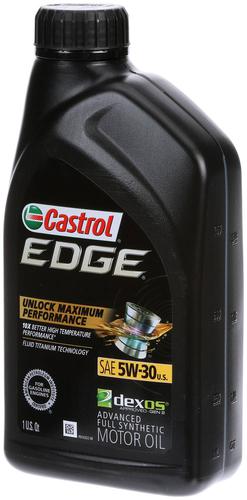 Castrol Edge Full Synthetic Motor Oil 5W-30 1 Quart 15D3BC | O'Reilly