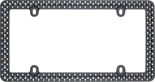 Cruiser Accessories Matte Black, Silver License Plate Frame 58153 | O ...