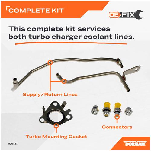 Dorman® 667-167 - OE Solutions™ Return Turbocharger Coolant Line