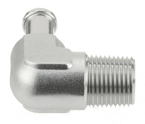 Edelbrock 3/8, 3/8 Inch 90 Degree Hose End Fitting 8168 | O'Reilly
