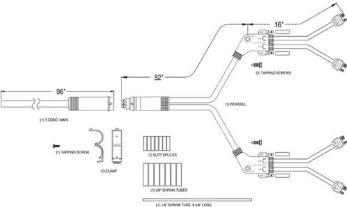 Grote Trailer Wiring 67040 | O'Reilly Auto Parts