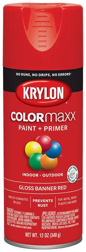 Krylon COLORmaxx 12 Ounce Banner Red Spray Paint K05503007 | O'Reilly