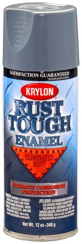 Krylon Rust Tough 12 Ounce Gloss Battleship Gray Spray Paint K09206008