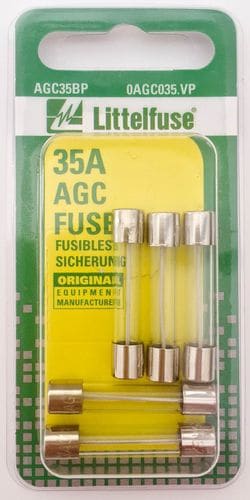 Littelfuse Blister Pack 35 Amp Glass Fuse AGC35BP | O'Reilly Auto Parts