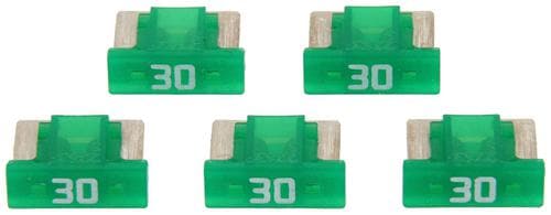 30 Fusibles Lame 30A Vert - Pour Véhicule, Boîte De 30 Pièces