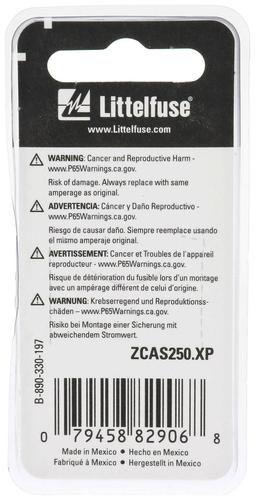 Littelfuse 250 Amp ZCASE Fuse ZCAS250XP | O'Reilly Auto Parts