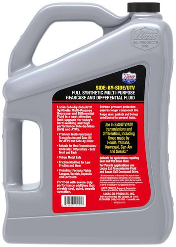 Lucas Oil 10072 Heavy Duty Synthetic Gear Oil – SAE 75W-90 – 5 Gallon Pail