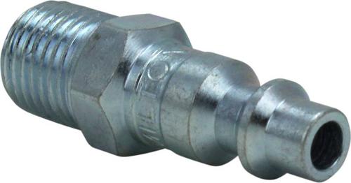 10-Pack MILTON 727 Air Line Hose Fittings - 1/4" Male NPT Thread, M Style Nipples For Pneumatic Tools