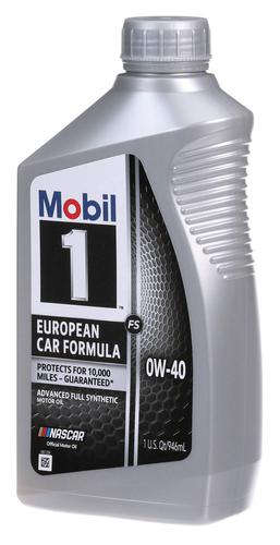 Mobil 1 European Car Formula Full Synthetic Motor Oil 0W-40 1 Quart 11