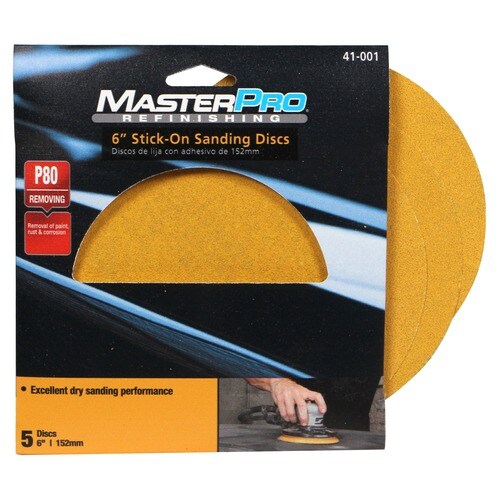MasterPro Refinishing 80 Grit Sanding Disc 41001 O'Reilly Auto Parts