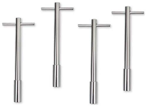 5" Long Chrome Valve Cover T-Bar Wing Nut Bolts 1/4-20 Hold Down Fits